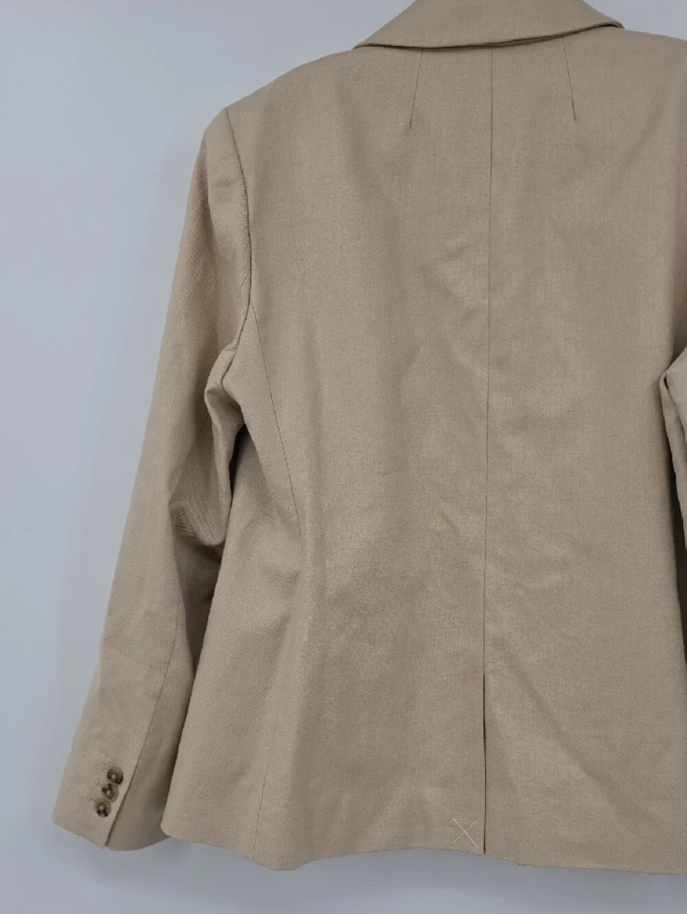 J. Crew Refined linen blend blazer Light Beige Two-Button  Blazer Size 14